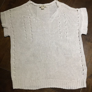CREAM TWENTY ONE LIGHT KNIT TOP